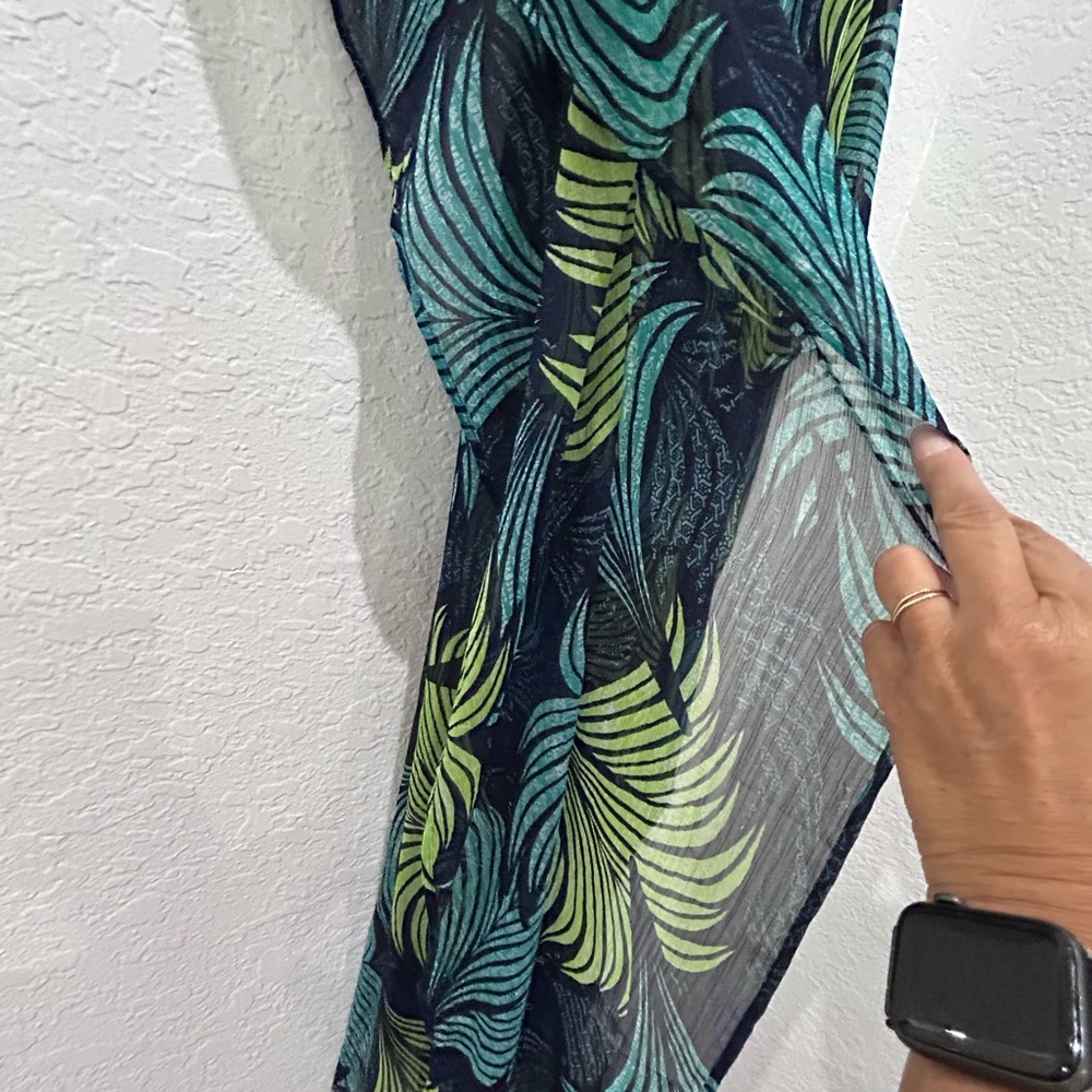 H & M • Green & Blue Cover Up Dress • XS/S - Picture 7 of 8
